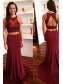 Two Pieces Mermaid Lace Appliques Long Prom Evening Party Dresses 99602653