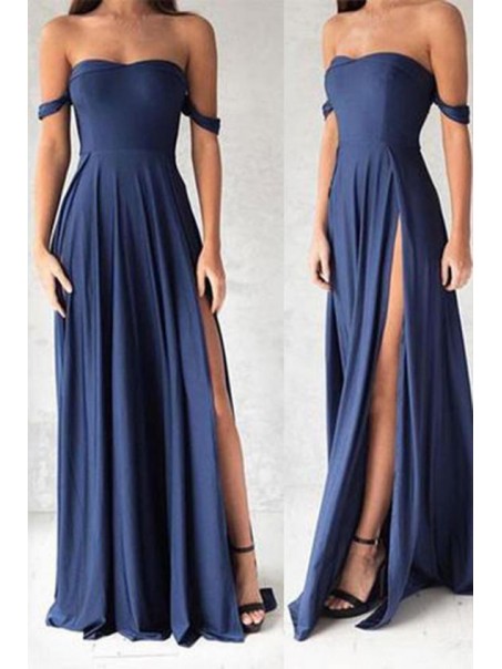 Long Blue Prom Evening Party Dresses 99602672