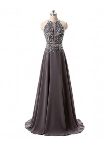 A-Line Beaded Chiffon Long Prom Evening Party Dresses 99602710 A-Line Beaded Chiffon Long Prom Evening Party Dresses 99602710