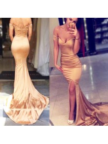 Sexy Mermaid Off-the-Shoulder Long Prom Evening Party Dresses 99602725