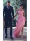 Charming Off-the-Shoulder Long Pink Lace Prom Evening Formal Dresses 99602726