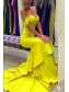 Mermaid Long Yellow Prom Evening Formal Dresses 99602730