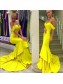 Mermaid Long Yellow Prom Evening Formal Dresses 99602730