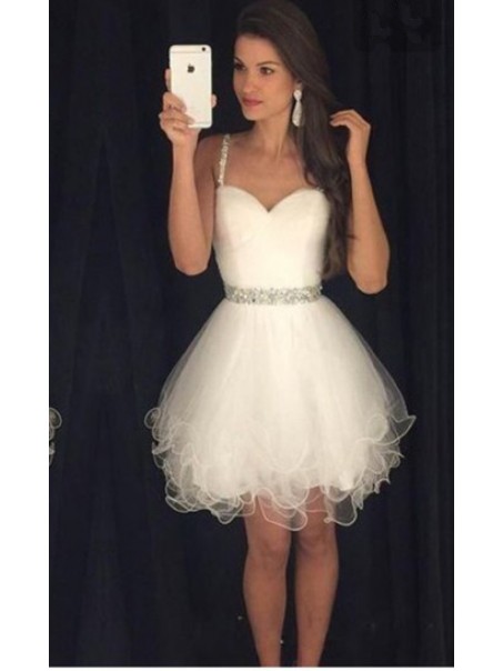 Beaded Short White Homecoming Cocktail Prom Party Dresses 99602733 Beaded Short White Homecoming Cocktail Prom Party Dresses 99602733