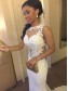 Mermaid Long White Illusion Neckline Lace Prom Dresses Evening Gowns 99602734 Mermaid Long White Illusion Neckline Lace Prom Dresses Evening Gowns 99602734