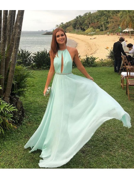 Elegant Chiffon Halter Long Prom Dresses Party Evening Gowns 99602742 Elegant Chiffon Halter Long Prom Dresses Party Evening Gowns 99602742