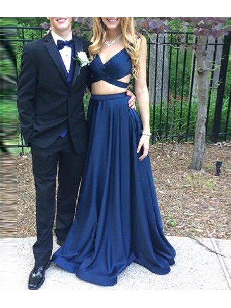 Two Pieces Long Blue Prom Dresses Party Evening Gowns 99602744 Two Pieces Long Blue Prom Dresses Party Evening Gowns 99602744