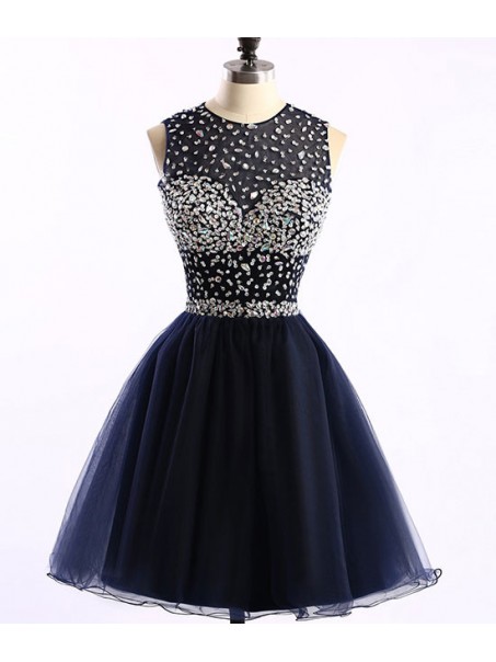 Short Navy Blue Beaded Prom Homecoming Graduation Dresses 99602763 Short Navy Blue Beaded Prom Homecoming Graduation Dresses 99602763