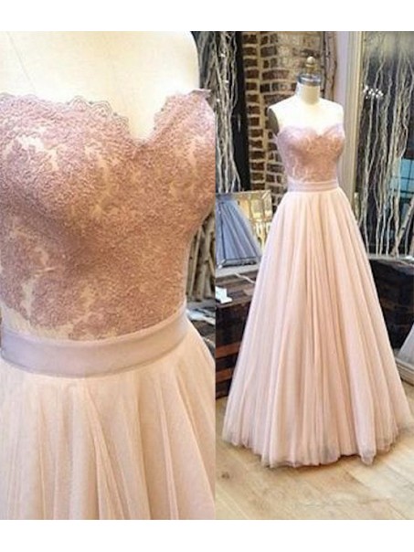 A-Line Lace Long Prom Formal Evening Dresses 99602766 A-Line Lace Long Prom Formal Evening Dresses 99602766