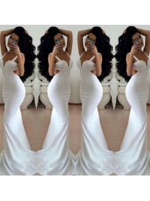 Mermaid Long White Prom Formal Evening Party Dresses 99602768 Mermaid Long White Prom Formal Evening Party Dresses 99602768