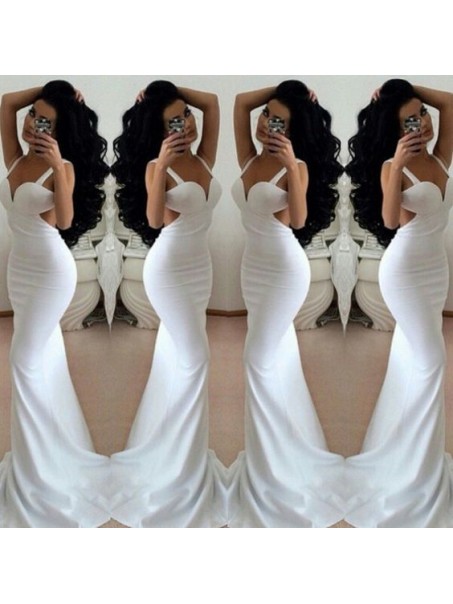 Mermaid Long White Prom Formal Evening Party Dresses 99602768 Mermaid Long White Prom Formal Evening Party Dresses 99602768