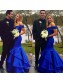 Mermaid Long Blue Off-the-Shoulder Prom Formal Evening Party Dresses 99602773