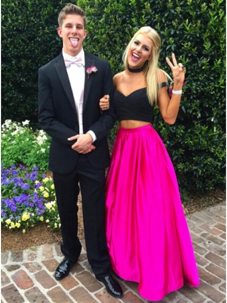 Two Pieces Off-the-Shoulder Prom Formal Evening Party Dresses 99602778