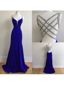 Elegant Long Blue Prom Formal Evening Party Dresses 99602783