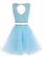 Beaded Lace Appliques Two Pieces Short Homecoming Prom Party Dresses 99602787