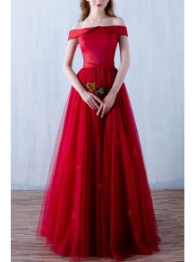 Long Red Off-the-Shoulder Prom Formal Evening Party Dresses 99602796 Long Red Off-the-Shoulder Prom Formal Evening Party Dresses 99602796