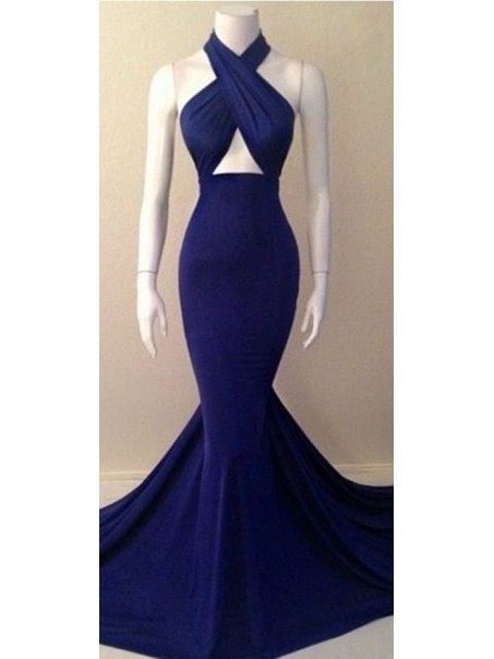 Mermaid Long Blue Sexy Prom Formal Evening Party Dresses 99602798