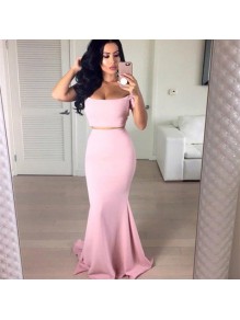 Mermaid Two Pieces Prom Formal Evening Party Dresses 99602813