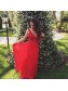 Long Red V-Neck Lace Chiffon Prom Formal Evening Party Dresses 99602844 Long Red V-Neck Lace Chiffon Prom Formal Evening Party Dresses 99602844