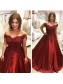 Ball Gown Off-the-Shoulder Purple Long Lace Prom Formal Evening Party Dresses 99602858