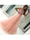 Beaded Long Pink Off-the-Shoulder Prom Formal Evening Party Dresses 99602859