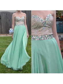 Beaded Sweetheart Long Chiffon Prom Formal Evening Party Dresses 99602877 Beaded Sweetheart Long Chiffon Prom Formal Evening Party Dresses 99602877