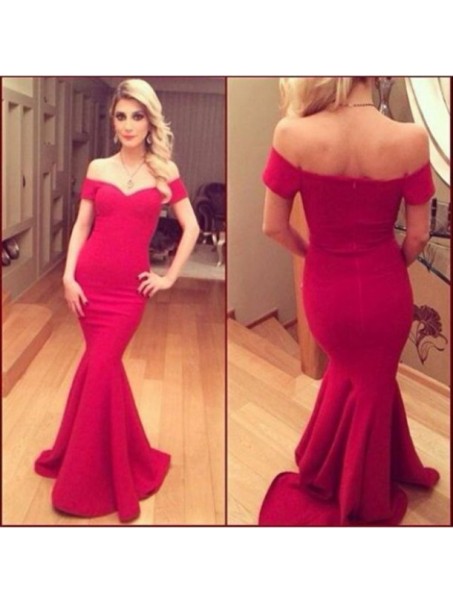 Mermaid Off-the-Shoulder Long Red Prom Formal Evening Party Dresses 99602879 Mermaid Off-the-Shoulder Long Red Prom Formal Evening Party Dresses 99602879