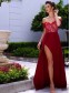 Long Red Lace Off-the-Shoulder Prom Formal Evening Party Dresses 99602894