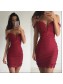 Short/Mini Burgundy Prom Homecoming Cocktail Graduation Party Dresses 99602898