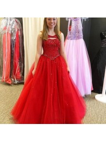 Beaded Long Red Ball Gown Prom Formal Evening Party Dresses 99602899 Beaded Long Red Ball Gown Prom Formal Evening Party Dresses 99602899