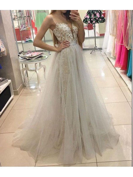 Lace Spaghetti Straps Prom Formal Evening Party Dresses 99602903