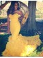 Mermaid Long Yellow Prom Formal Evening Party Dresses 99602911