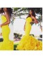 Mermaid Long Yellow Prom Formal Evening Party Dresses 99602911