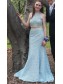 Halter Mermaid Two Pieces Beaded Lace Prom Formal Evening Party Dresses 99602914