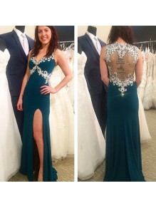 Lace Appliques Long Prom Formal Evening Party Dresses 99602917