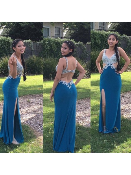 Lace and Chiffon Long Prom Formal Evening Party Dresses 99602920