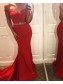 Mermaid Off-the-Shoulder Beaded Long Red Prom Formal Evening Party Dresses 99602928