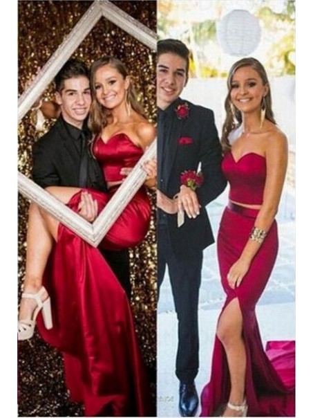 Two Pieces Mermaid Long Prom Formal Evening Party Dresses 99602929