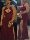 Sexy Mermaid Burgundy Long Prom Formal Evening Party Dresses 99602931