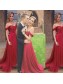 Long Red Off-the-Shoulder Chiffon Prom Formal Evening Party Dresses 99602940