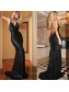 Long Black Sequins Mermaid Prom Formal Evening Party Dresses 99602943 Long Black Sequins Mermaid Prom Formal Evening Party Dresses 99602943
