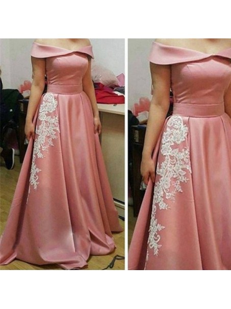 A-Line Off-the-Shoulder Lace Appliques Long Prom Formal Evening Party Dresses 99602951 A-Line Off-the-Shoulder Lace Appliques Long Prom Formal Evening Party Dresses 99602951