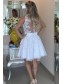 Beaded Lace Short White Prom Homecoming Cocktail Graduation Dresses 99602964