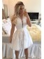 Beaded Lace Short White Prom Homecoming Cocktail Graduation Dresses 99602964