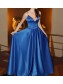 Long Blue Spaghetti Straps Prom Formal Evening Party Dresses 99602985 Long Blue Spaghetti Straps Prom Formal Evening Party Dresses 99602985