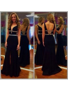 Beaded V-Neck Long Prom Formal Evening Party Dresses 99602997 Beaded V-Neck Long Prom Formal Evening Party Dresses 99602997