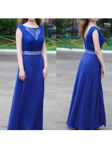 Long Blue Beaded Lace Prom Formal Evening Party Dresses 99602999 Long Blue Beaded Lace Prom Formal Evening Party Dresses 99602999
