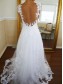 A-Line Cap Sleeves Lace Wedding Dresses Bridal Gowns 99603005