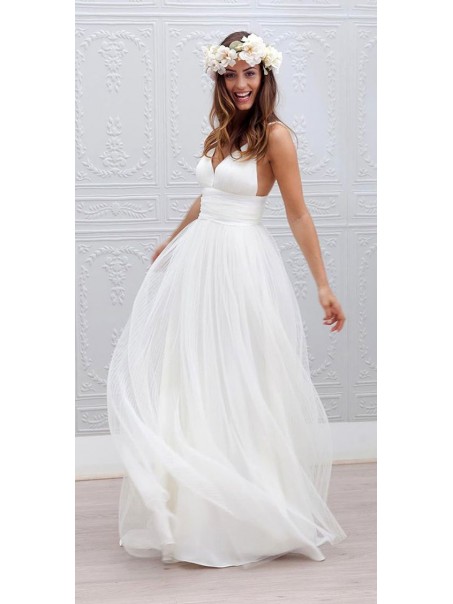 Spaghetti Straps Wedding Dresses Bridal Gowns 99603013