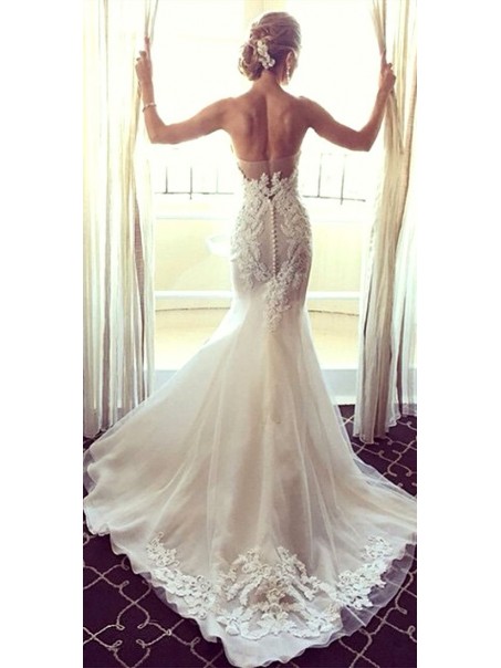 Mermaid Lace Appliques Wedding Dresses Bridal Gowns 99603015 Mermaid Lace Appliques Wedding Dresses Bridal Gowns 99603015